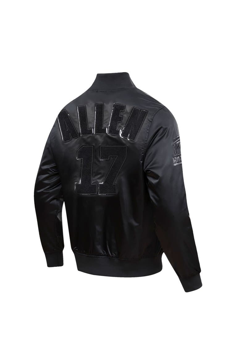 Men's Pro Standard Josh Allen Black Buffalo Bills Player Full-Snap Jacket, Alternate, color, Black