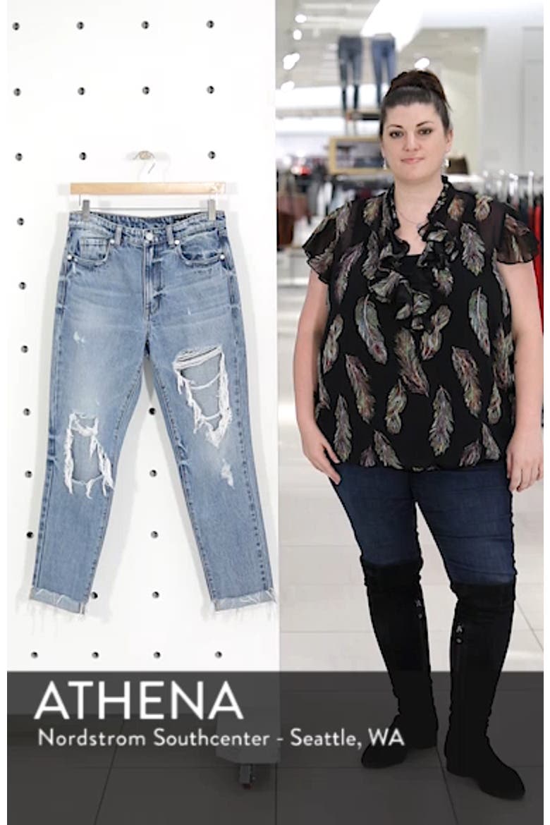The Rivington Ripped Straight Leg Jeans video