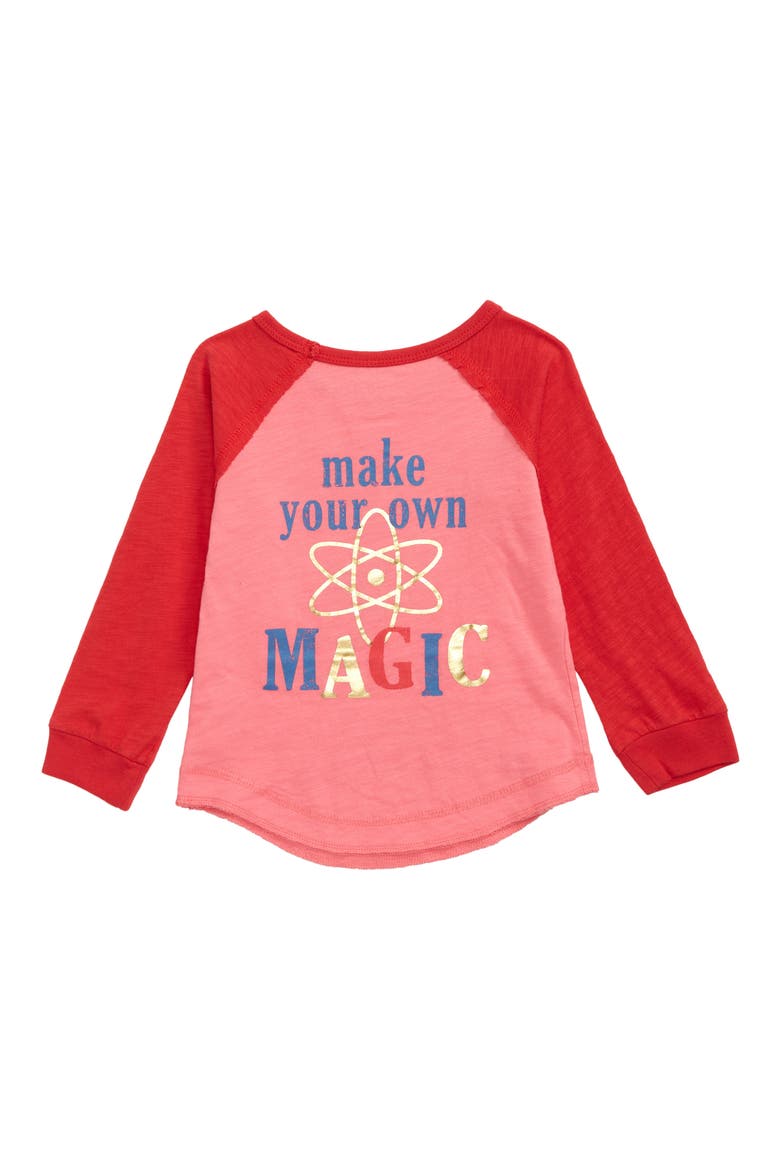 Kids' Make Your Own Magic Long Sleeve Graphic Tee, Alternate, color, PINK