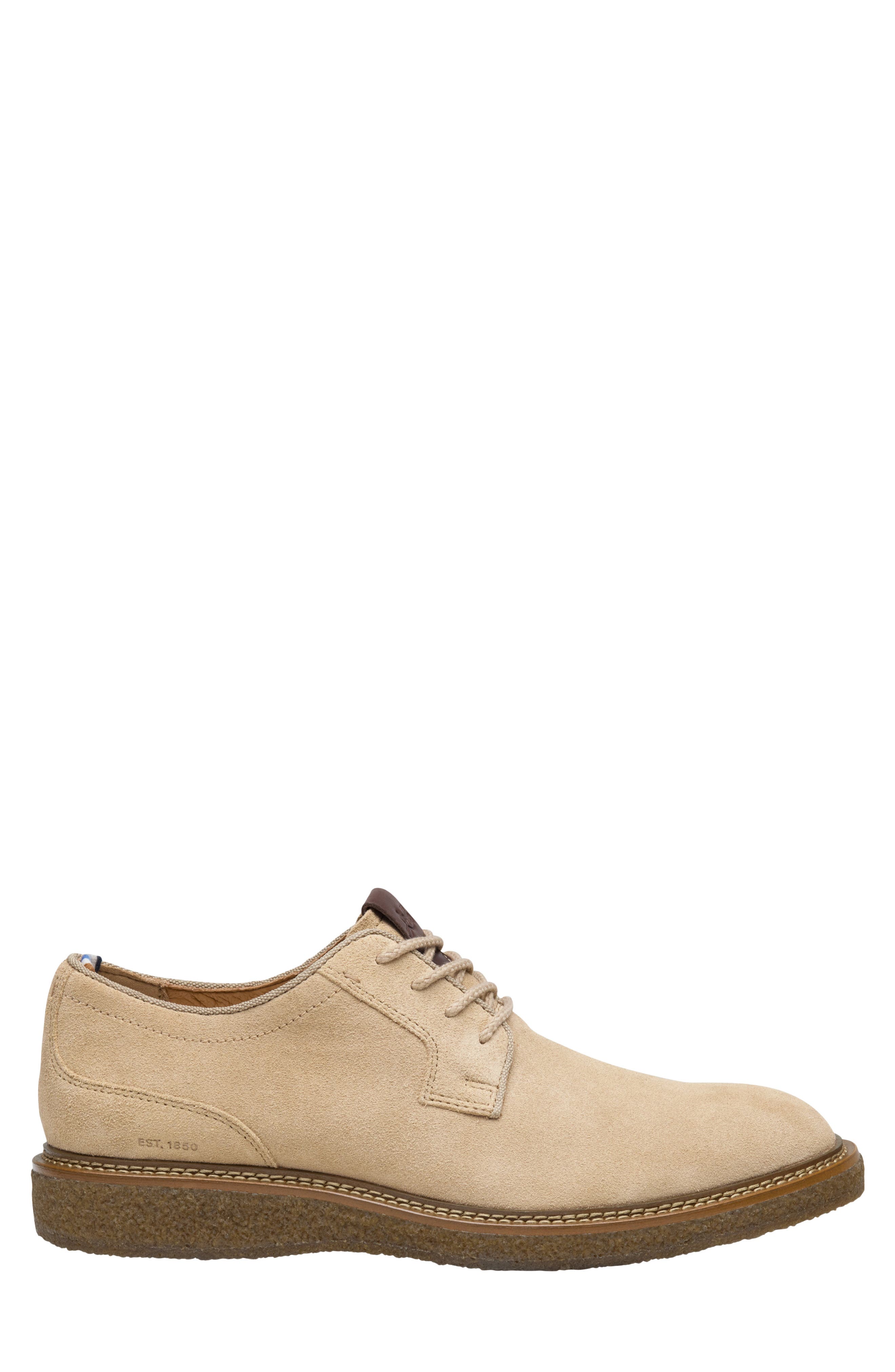 Clint Plain Toe Derby, Alternate, color, TAUPE OILED SUEDE