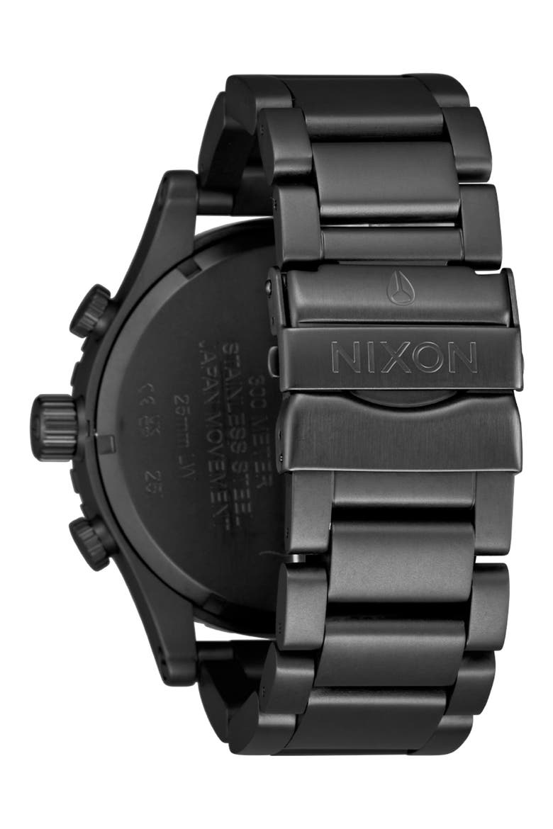 51-30 Chronograph Bracelet Watch, 51mm, Alternate, color, BLACK / WHITE / BLACK