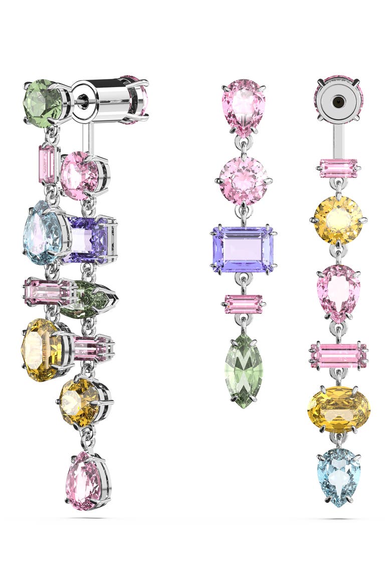 Gema Asymmetric Front/Back Earrings, Alternate, color, MULTICOLORED