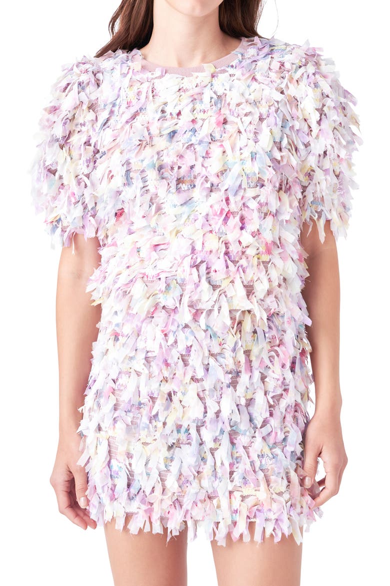 Puff Sleeve Textured Ribbon Top, Alternate, color, MAUVE