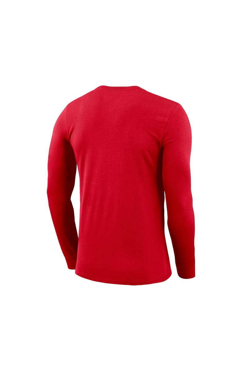 Nike Men's Nike Red USMNT Lockup Legend Performance Long Sleeve T-Shirt, Alternate, color,