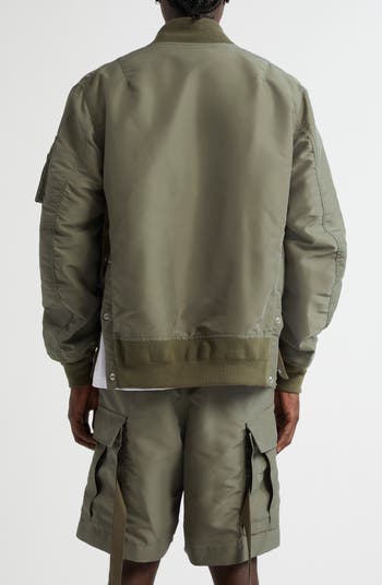Sacai Nylon Twill Bomber Jacket | Nordstrom