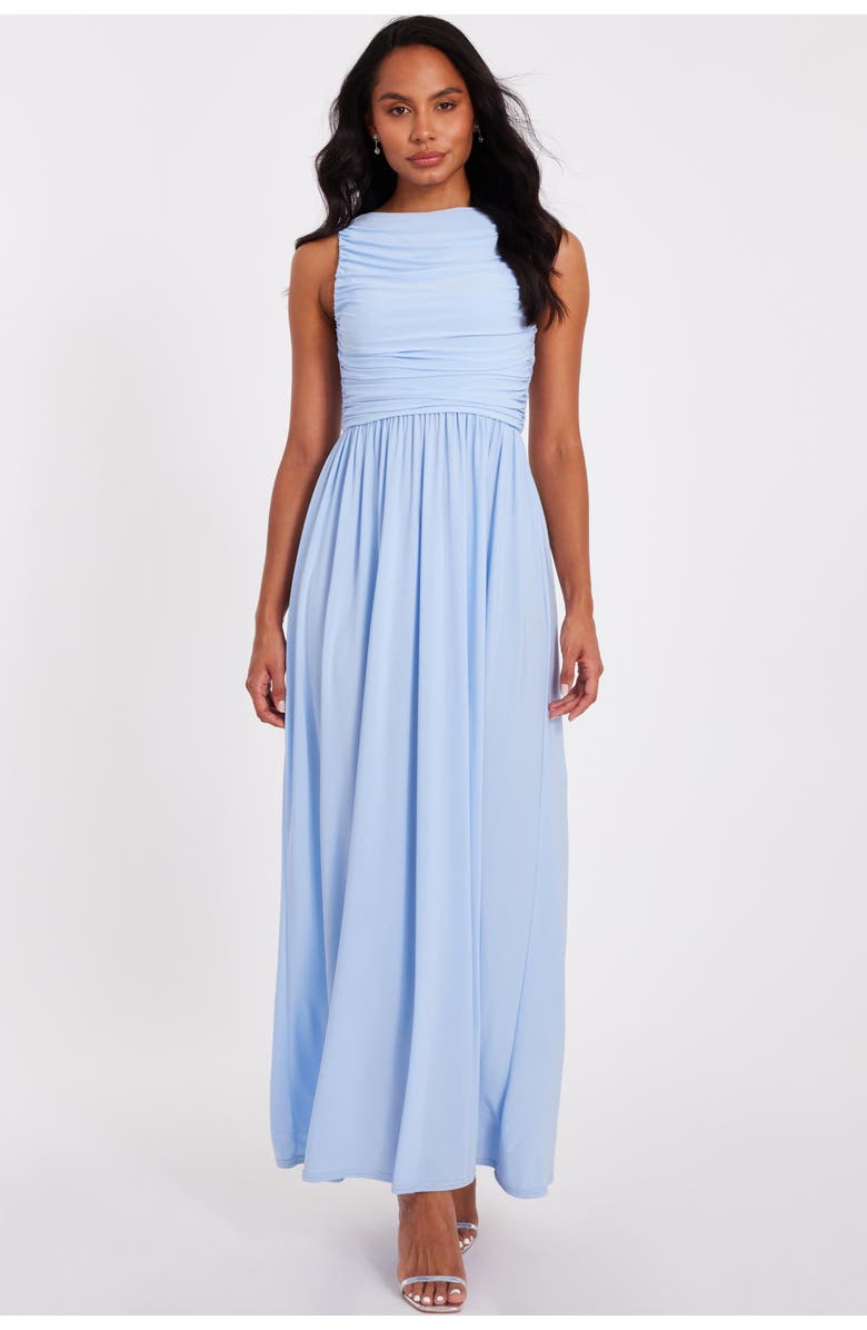 QUIZ ITY Sleeveless Maxi Dress, Main, color, Pale Blue