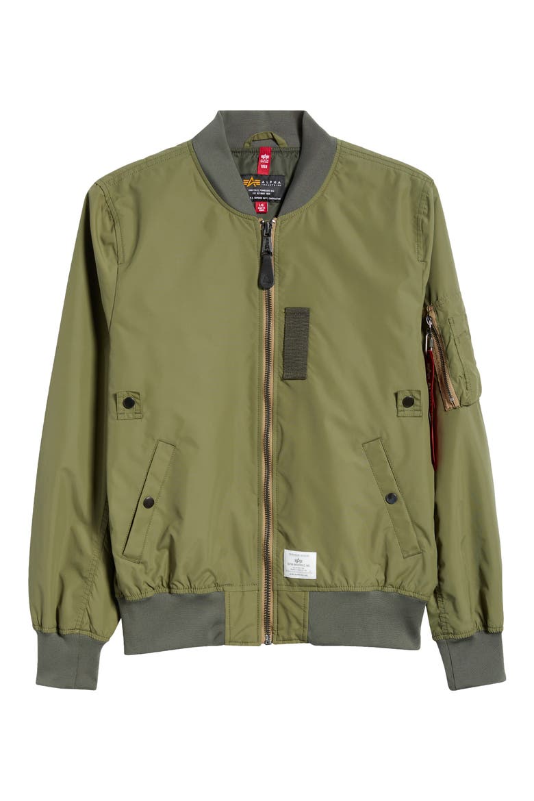 L-2B Skymaster Gen II Water Resistant Bomber Jacket, Alternate, color, OG-107 GREEN