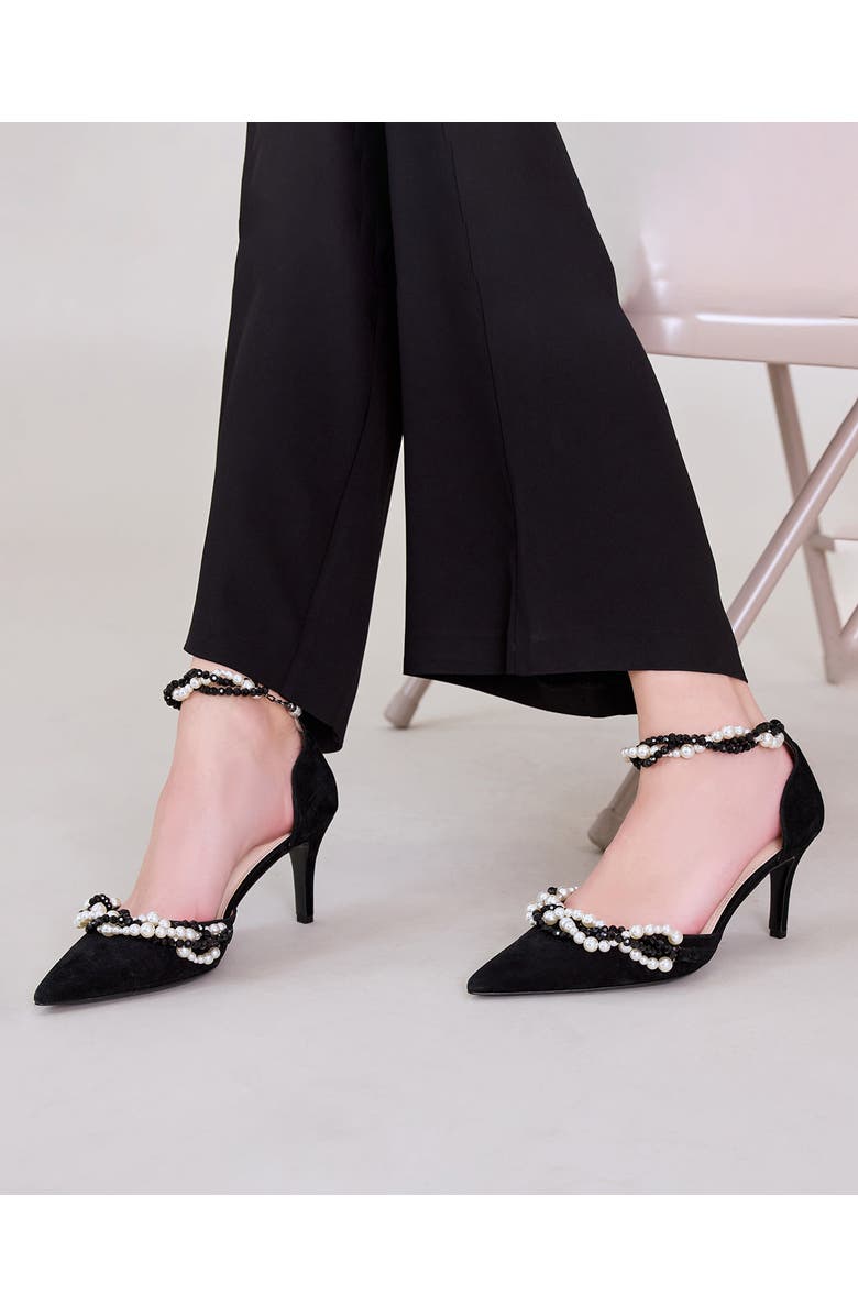 Anne Fontaine Lily Pearl Shoe, Alternate, color, Black