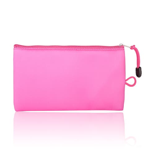 Hello Kitty Pink Neoprene Zip Pouch Makeup Bag For Travel In Pink