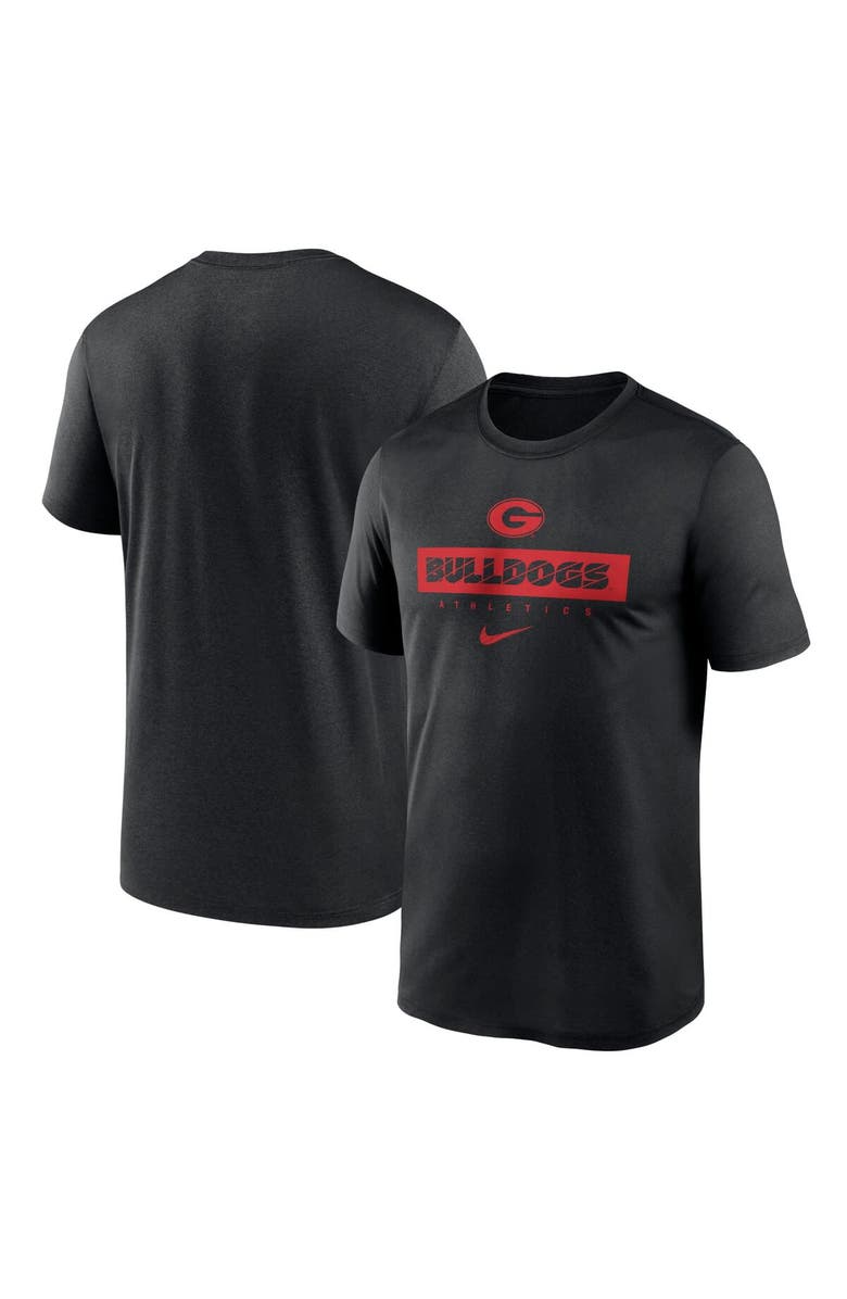 Nike Men's Nike Black Georgia Bulldogs 2024 Sideline Legend Performance T-Shirt, Alternate, color,