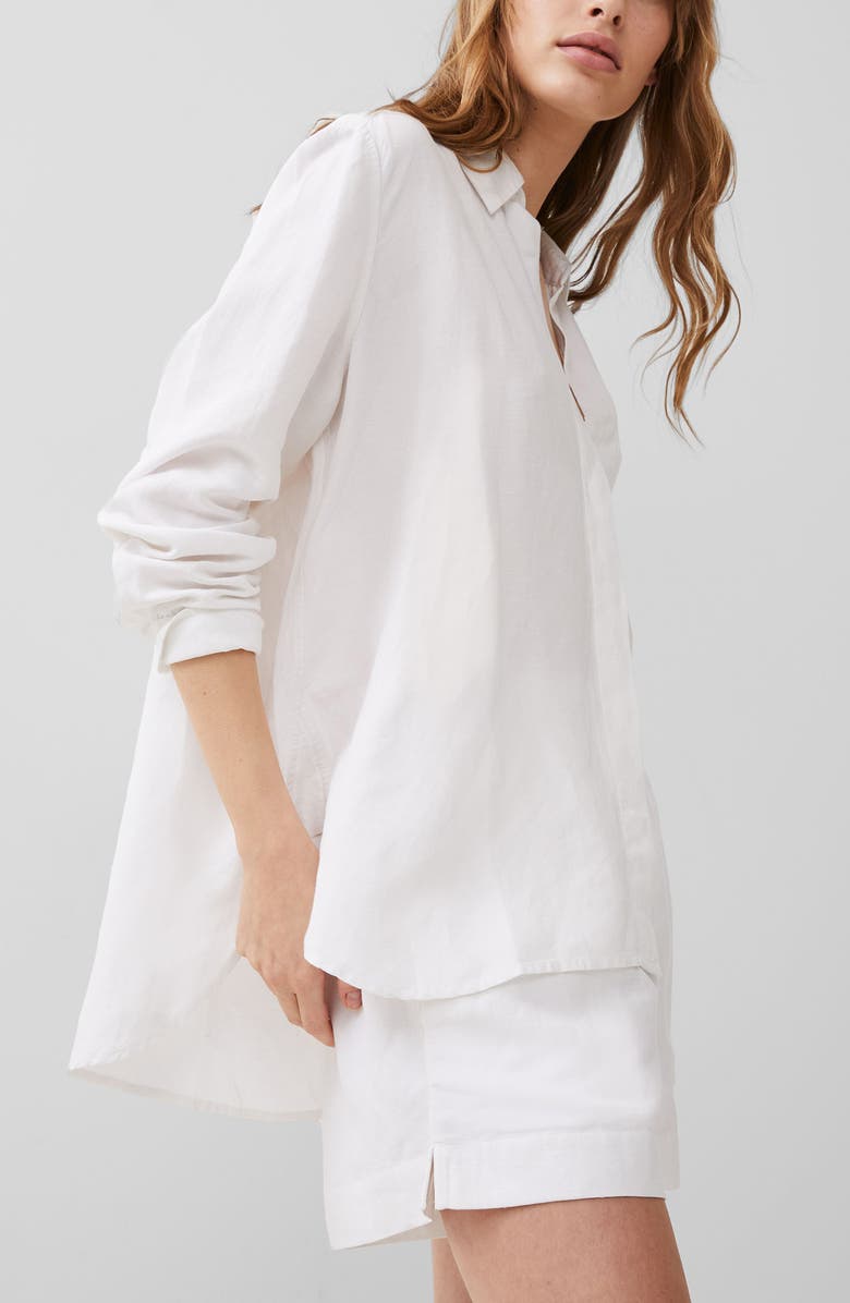 French Connection Oxford Boyfriend Button-Up Shirt, Alternate, color,