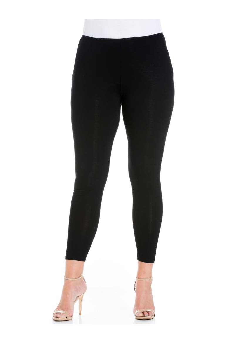 Stretch Ankle Length Leggings, Main, color, Black