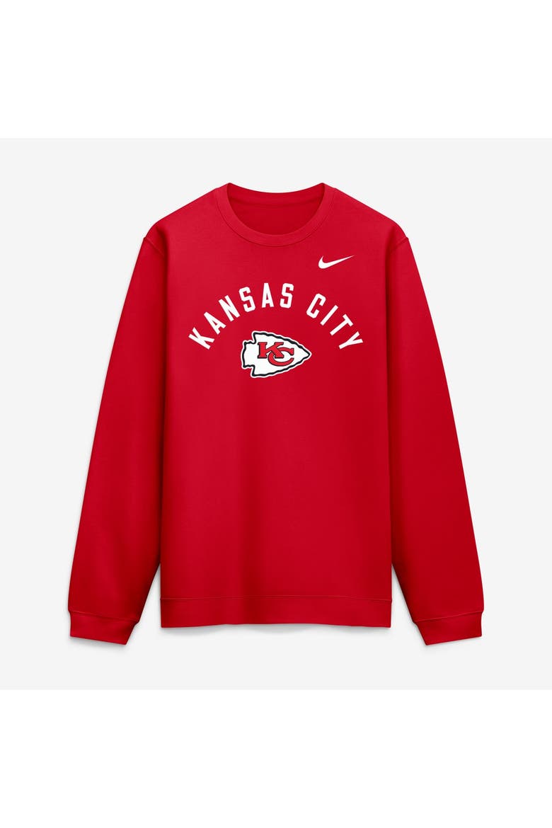 Men's Nike Red Kansas City Chiefs Primetime Club Sweatshirt, Main, color, Red