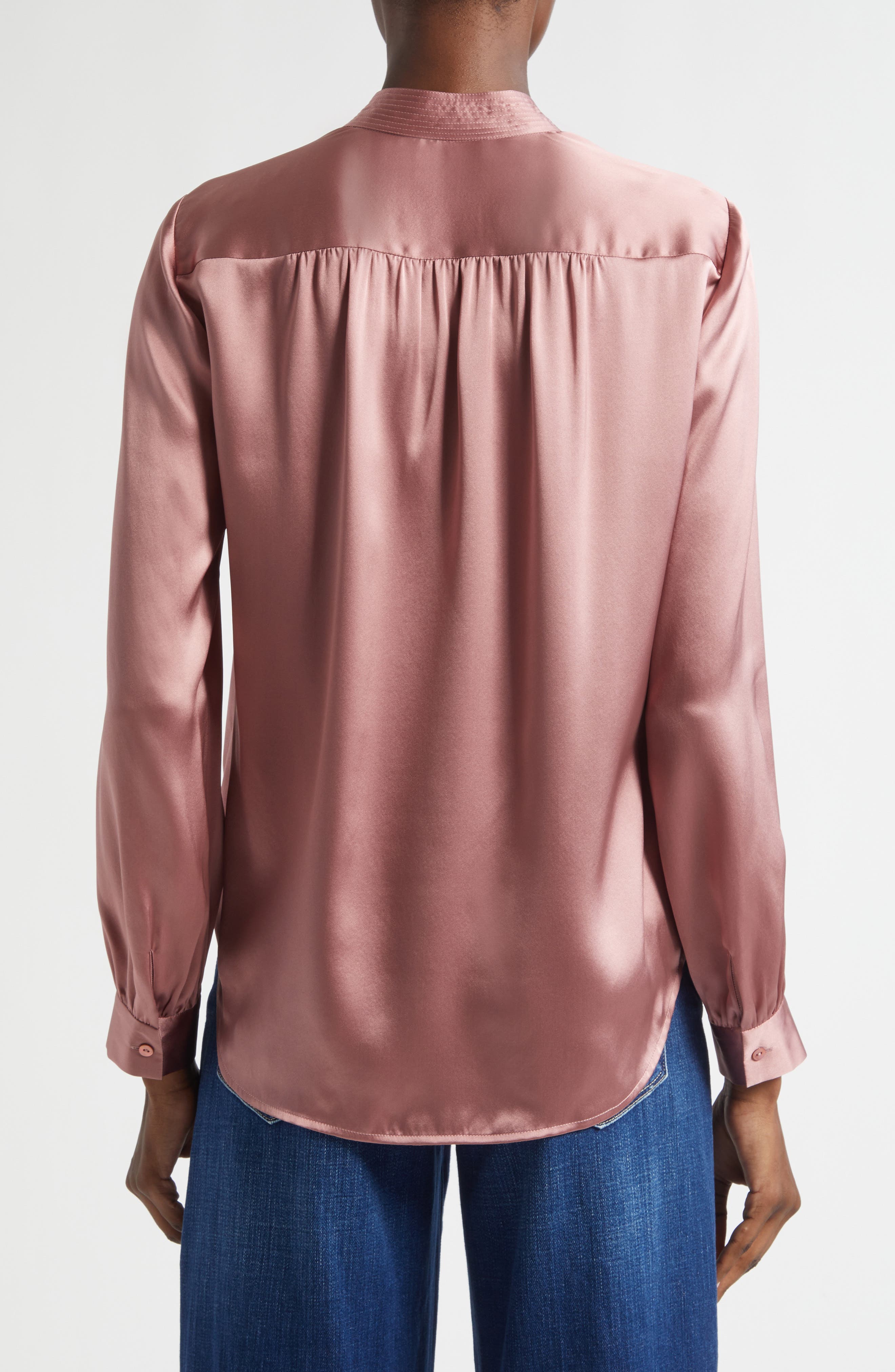 Bianca Silk Satin Blouse - image 2