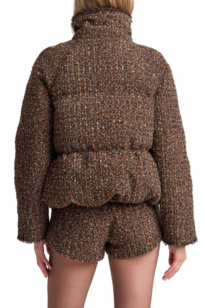 A Line Raglan Puffer Jacket, Alternate, color, WARM AUTUMN MULTI