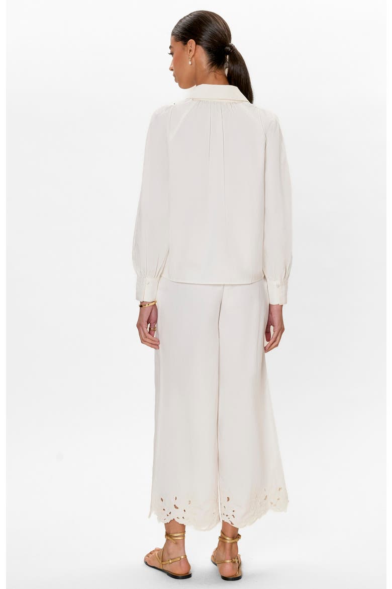 Rachelle Pop Over Blouse, Alternate, color, Ivory