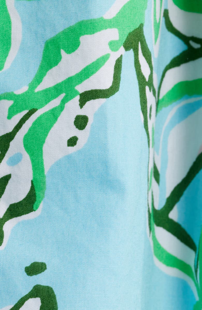 Lilly Pulitzer<sup>®</sup> Arletta Floral Print Long Sleeve Cotton Dress, Alternate, color, Multi Sun Of A Bun