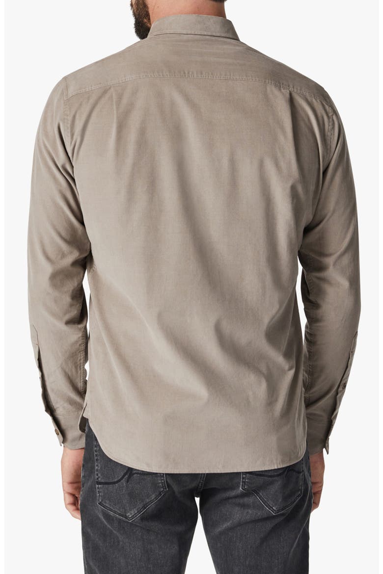 Corduroy Button-Up Shirt, Alternate, color, BEIGE