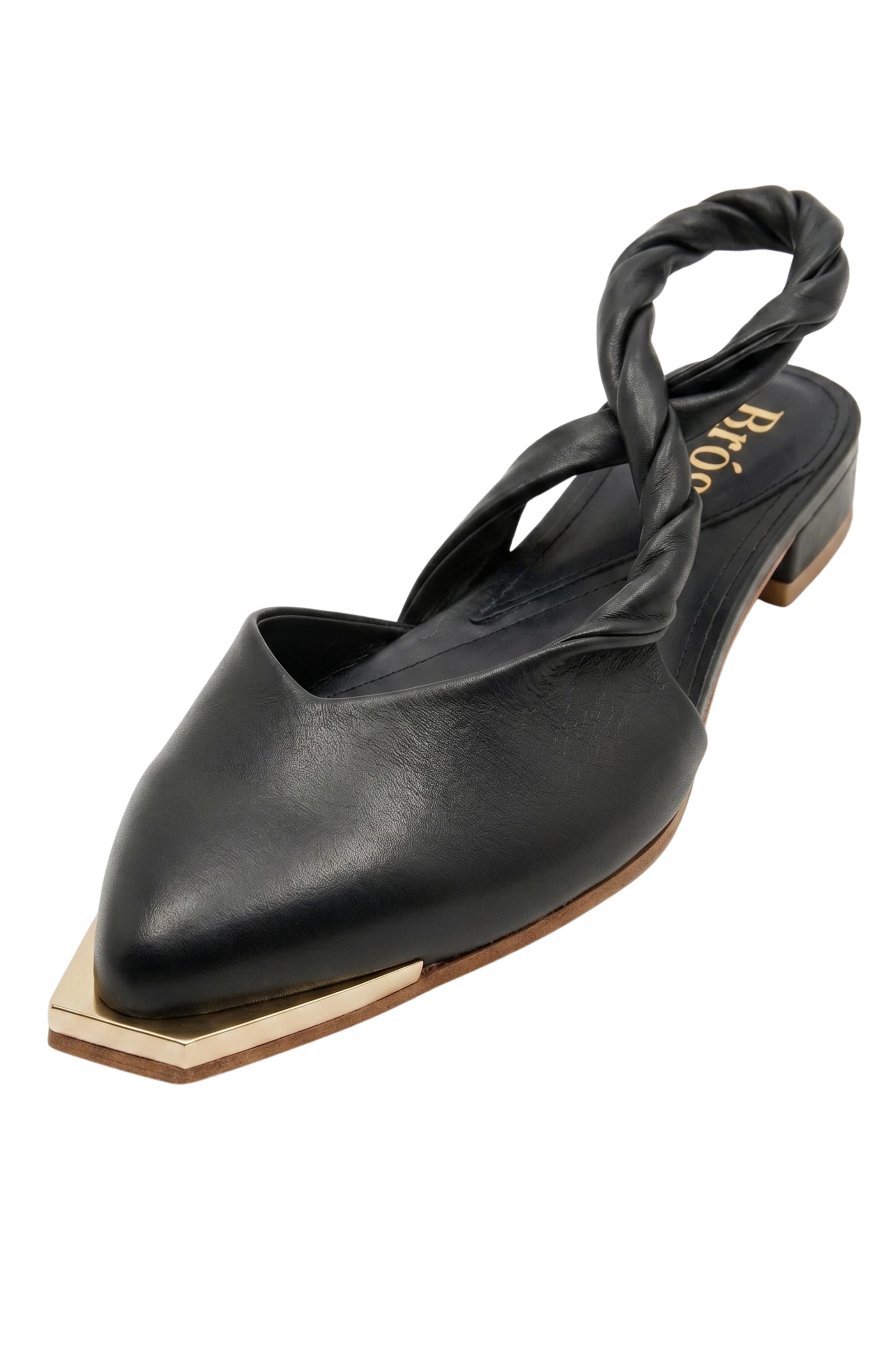 Sinead Pointed Slingback Mule Jet Black, Main, color, Black