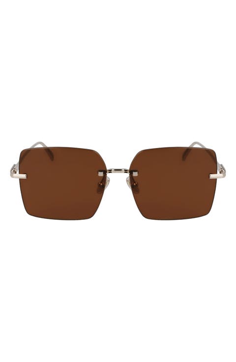 Prisma 60mm Rectangular Sunglasses