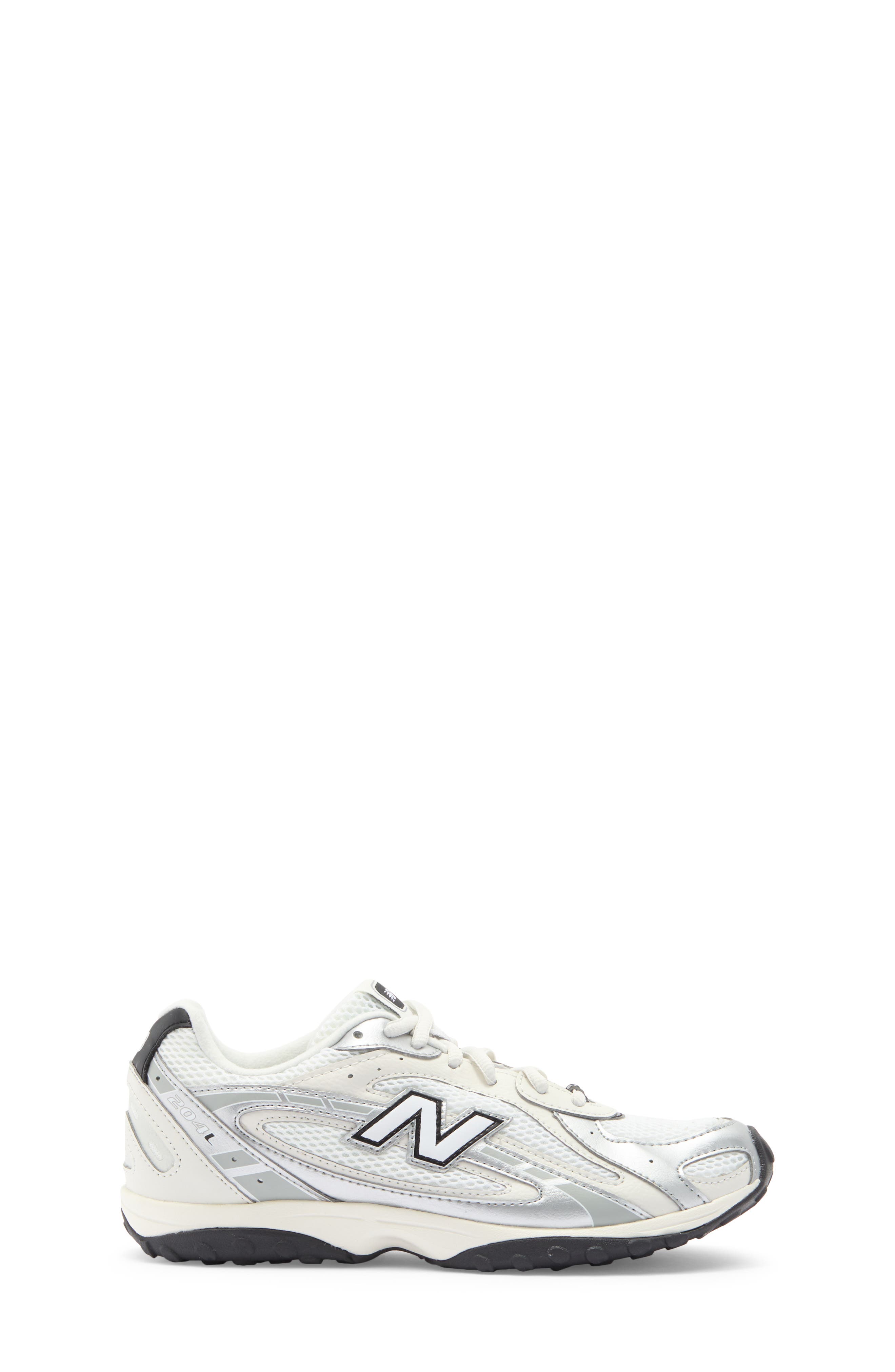 New Balance Kids' 204L Sneaker, Alternate, color, White / Grey Matter