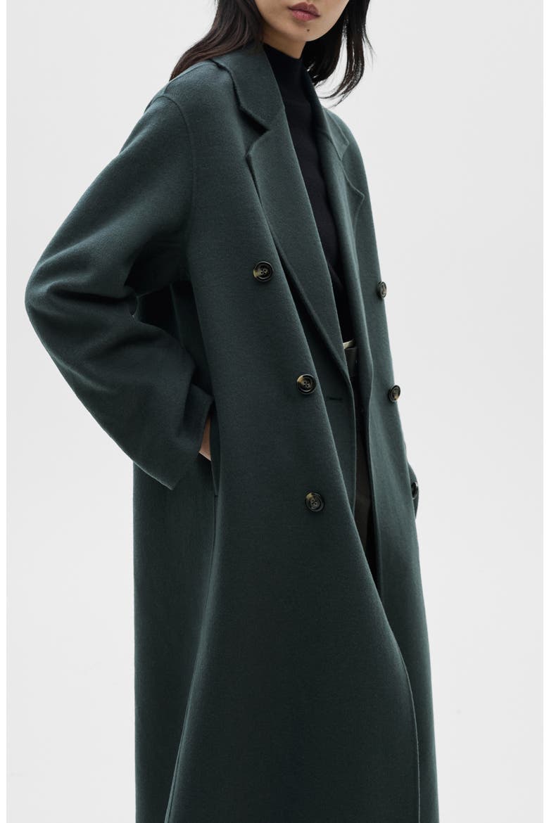 Handmade Oversize Wool Blend Coat, Alternate, color, PETROL BLUE