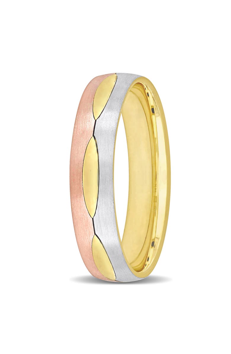 Julianna B. Men's Marquise Design Satin Finish Band 14k, Alternate, color, 14K Gold