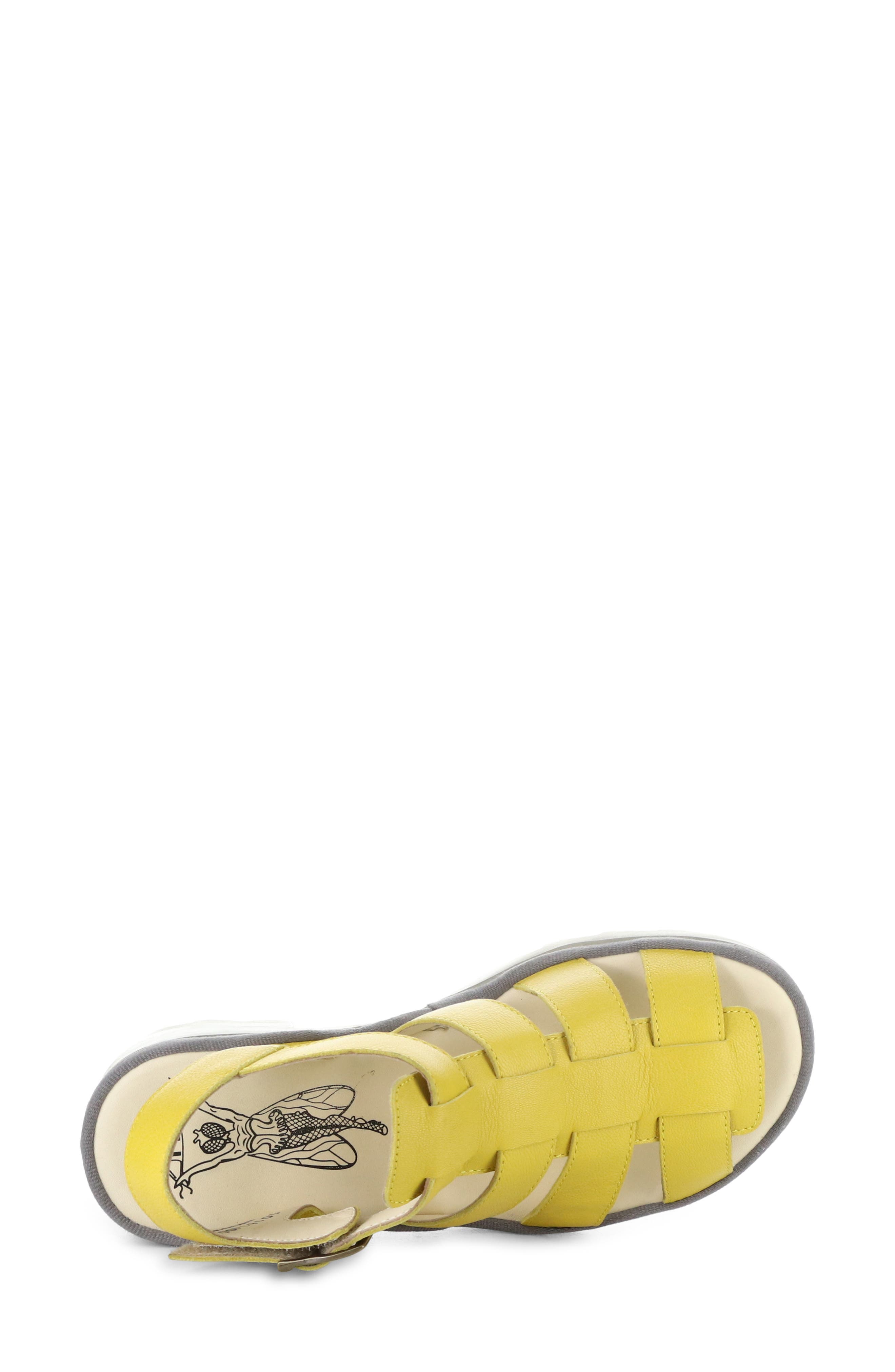Terf Lug Sole Sandal, Alternate, color, 003 YELLOW MOUSSE