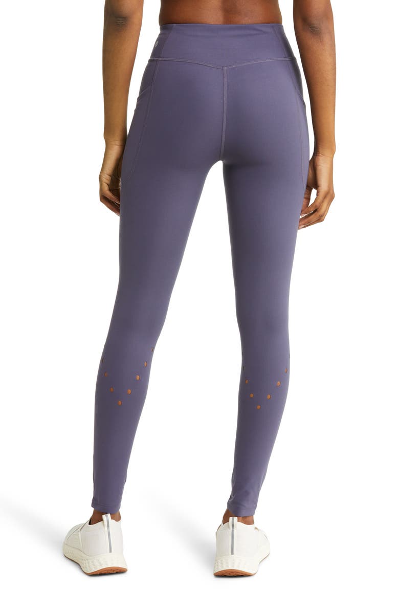 Zella Strength Perfect Pocket High Waist Leggings, Alternate, color, Grey Stone