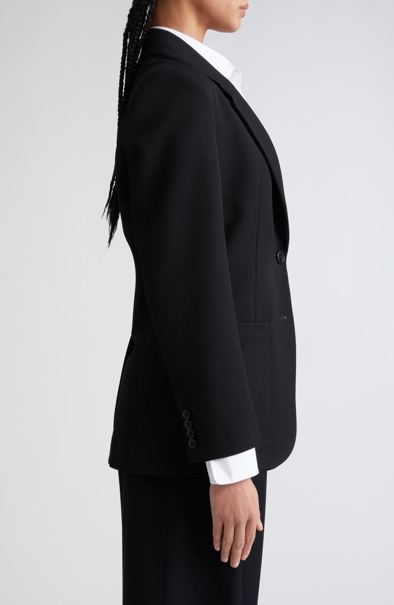 Victoria Beckham Patch Pocket Twill Blazer, Alternate, color, Black