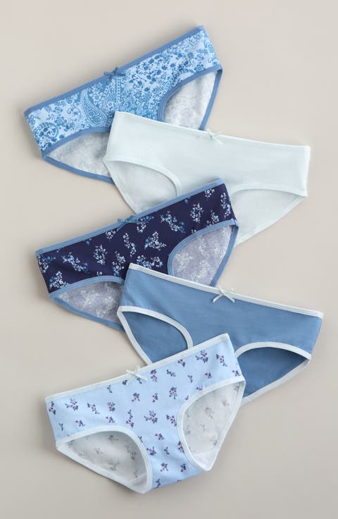 Kids' Assorted 5-Pack Stretch Cotton Hipster Briefs