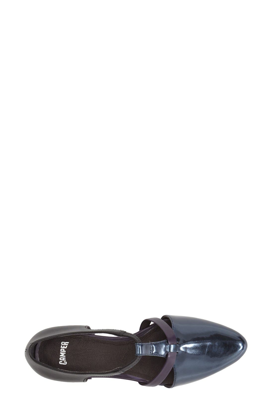 Camper 'Isadora' T-Strap Leather Flat, Alternate, color, 
