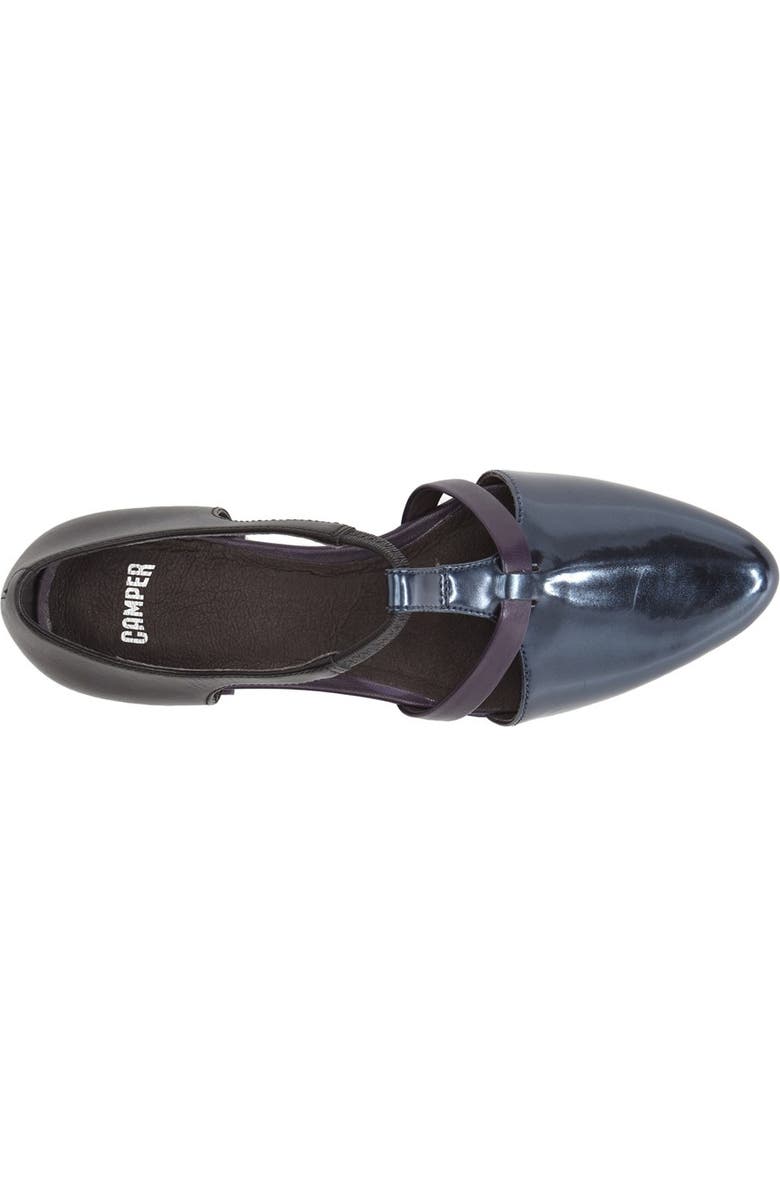 Camper 'Isadora' T-Strap Leather Flat, Alternate, color,