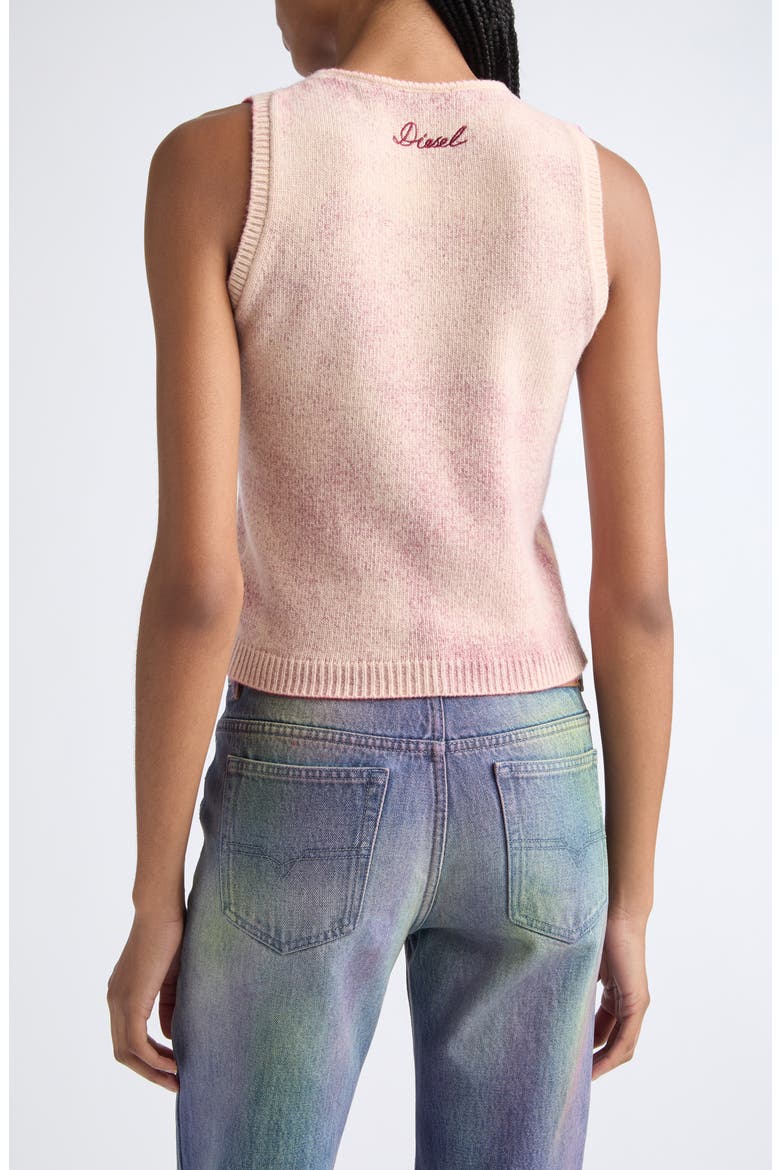 M-Raris Floral Wool Blend Sweater Vest, Alternate, color, BERRY/RED