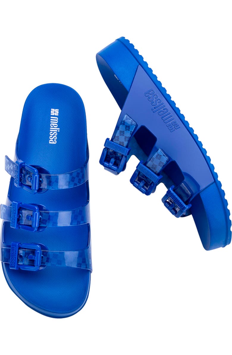 Melissa Cozy Stripes Platform Slide Sandal, Alternate, color, Blue