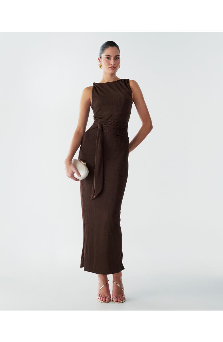 BWLDR Arnah Maxi Dress, Alternate, color, Chocolate
