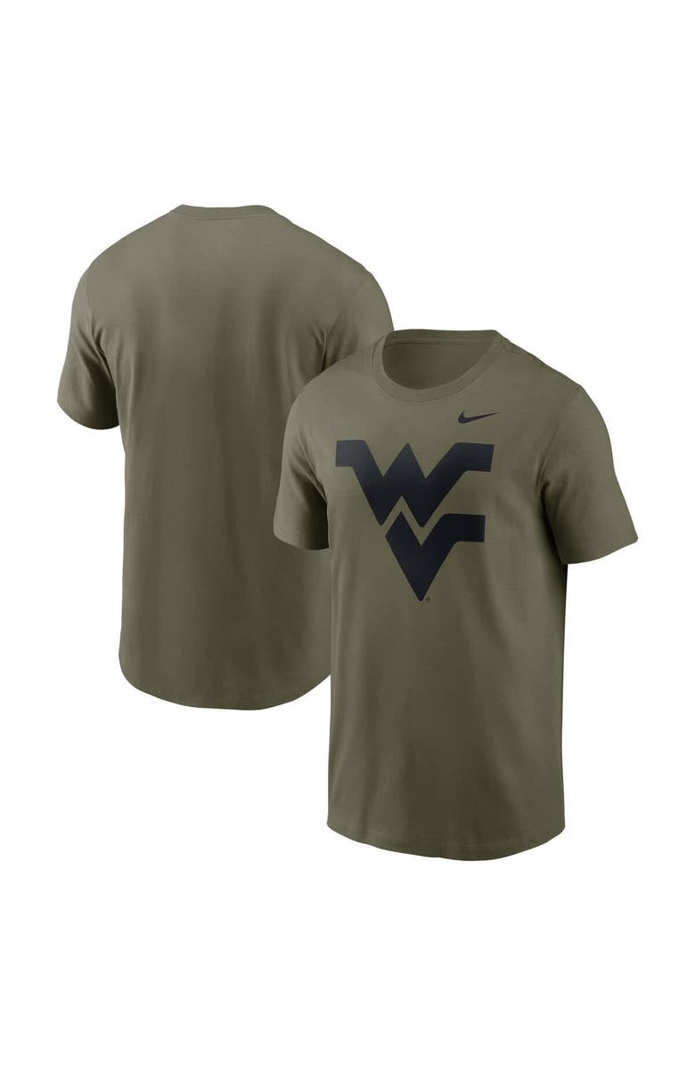 Nike Men's Nike Olive West Virginia Mountaineers Primetime Logo Performance T-Shirt, Alternate, color, Olive