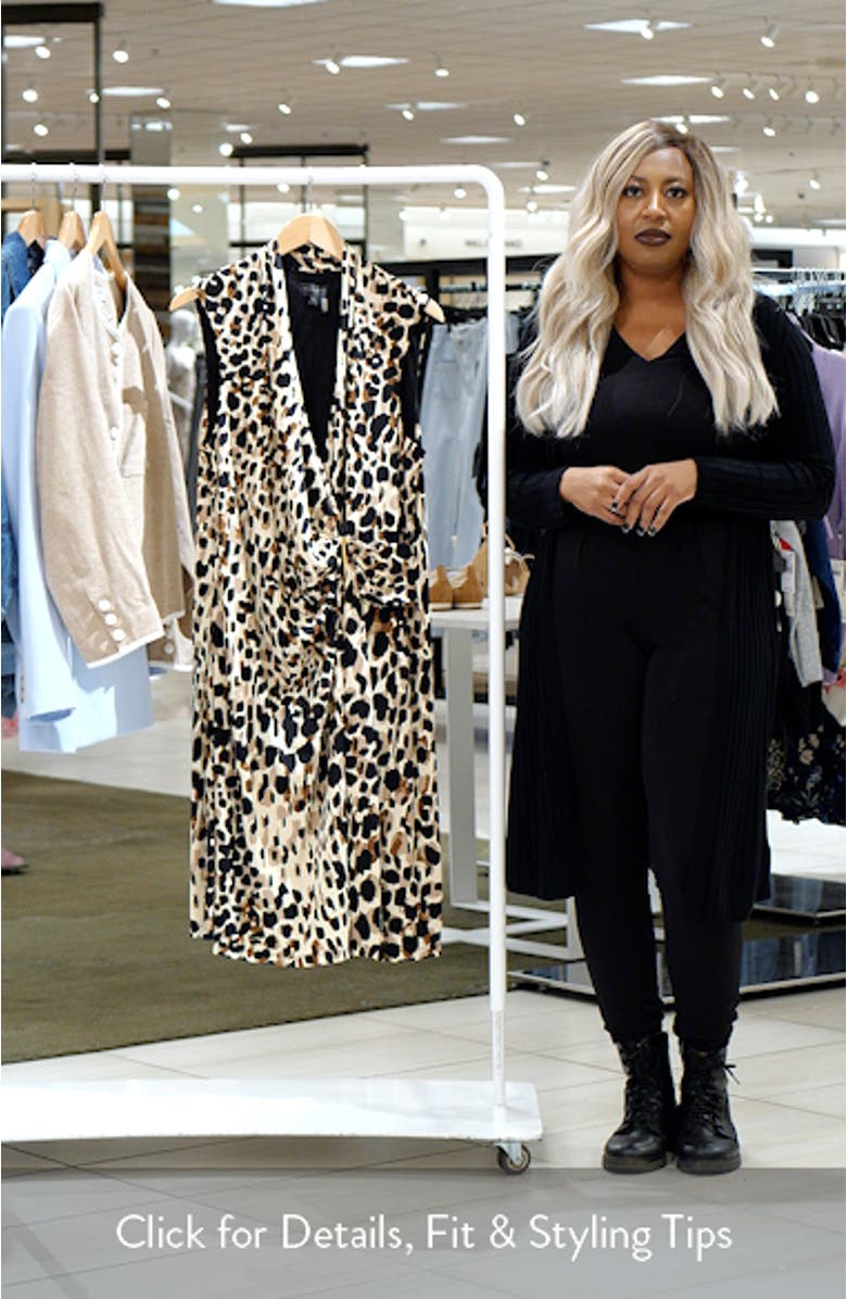 Sleeveless Midi Wrap Dress, sales video thumbnail