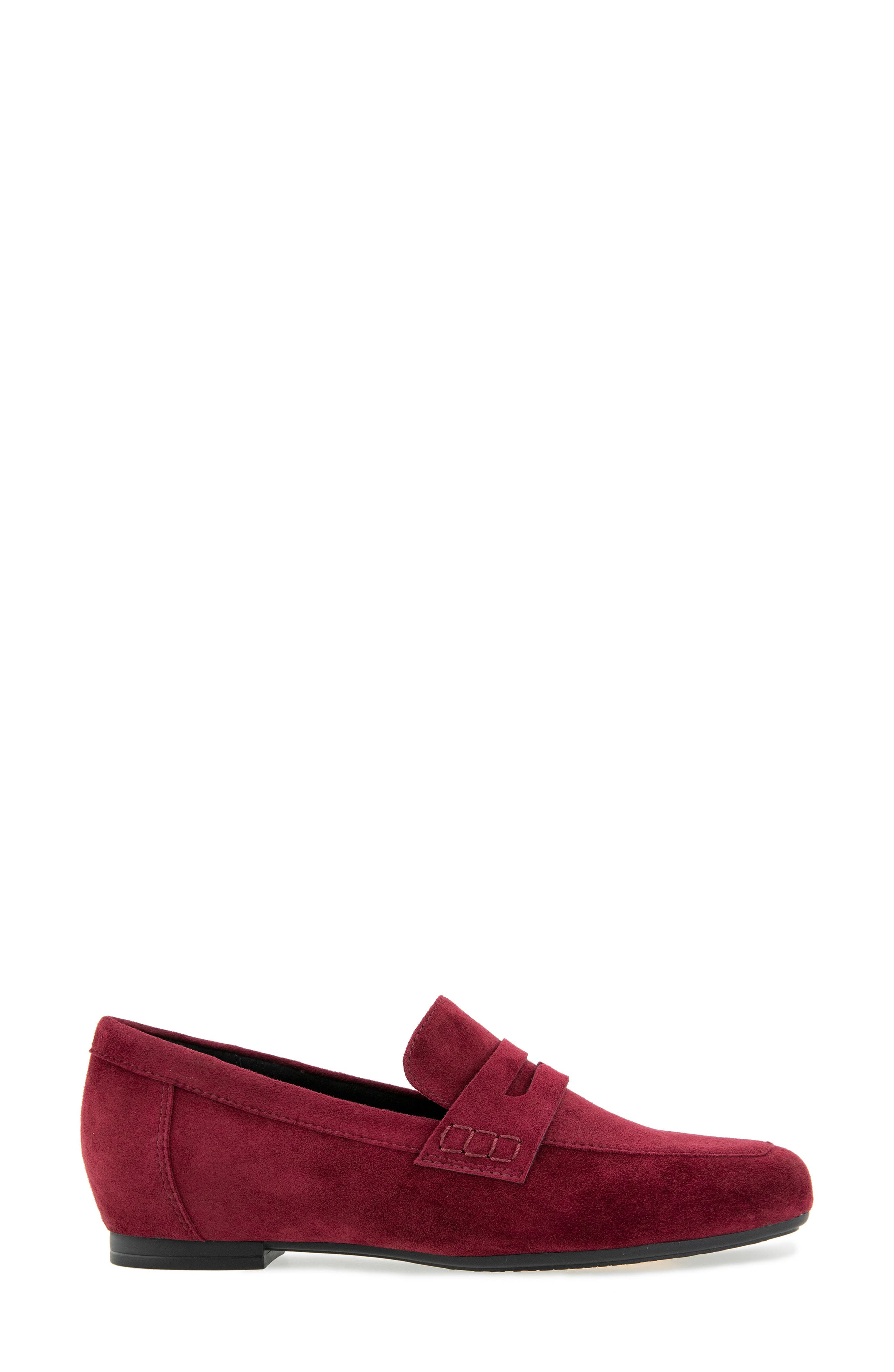 Emily Penny Loafer, Alternate, color, WINE SUEDE