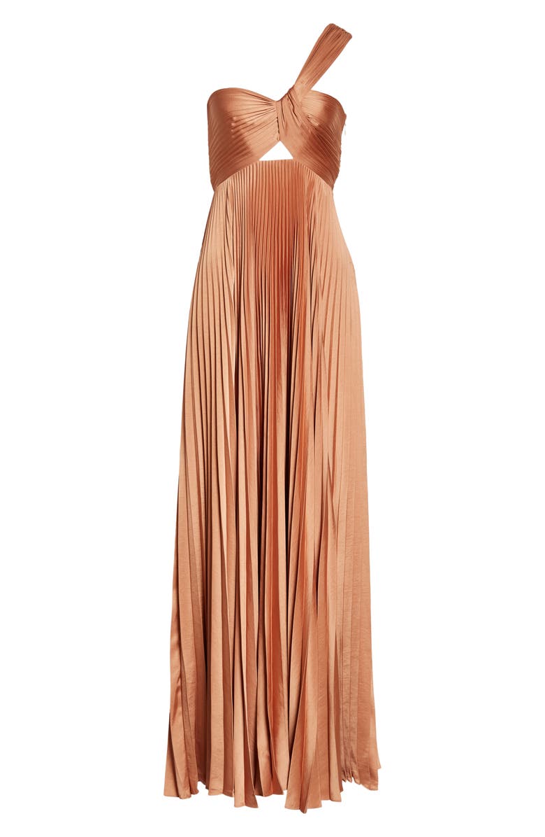 A.L.C. Nessa Asymmetric Pleat Gown, Alternate, color, 