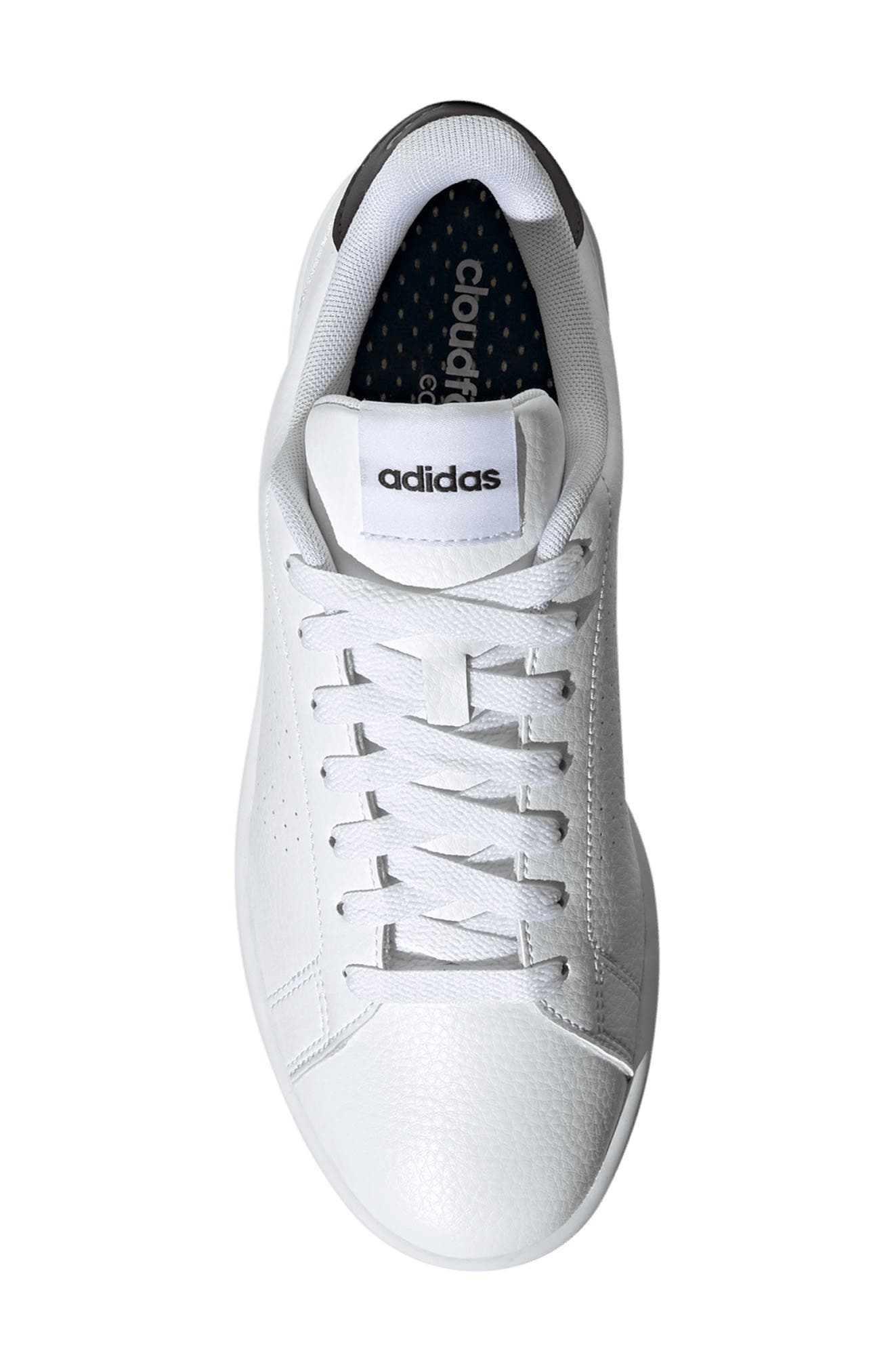 adidas Advantage Trainer, Alternate, color, White/White/Black