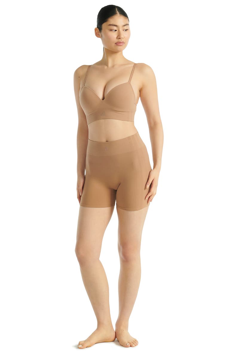 adidas Originals Smoothing High Waist Boxer Briefs, Alternate, color, Toasted Almond