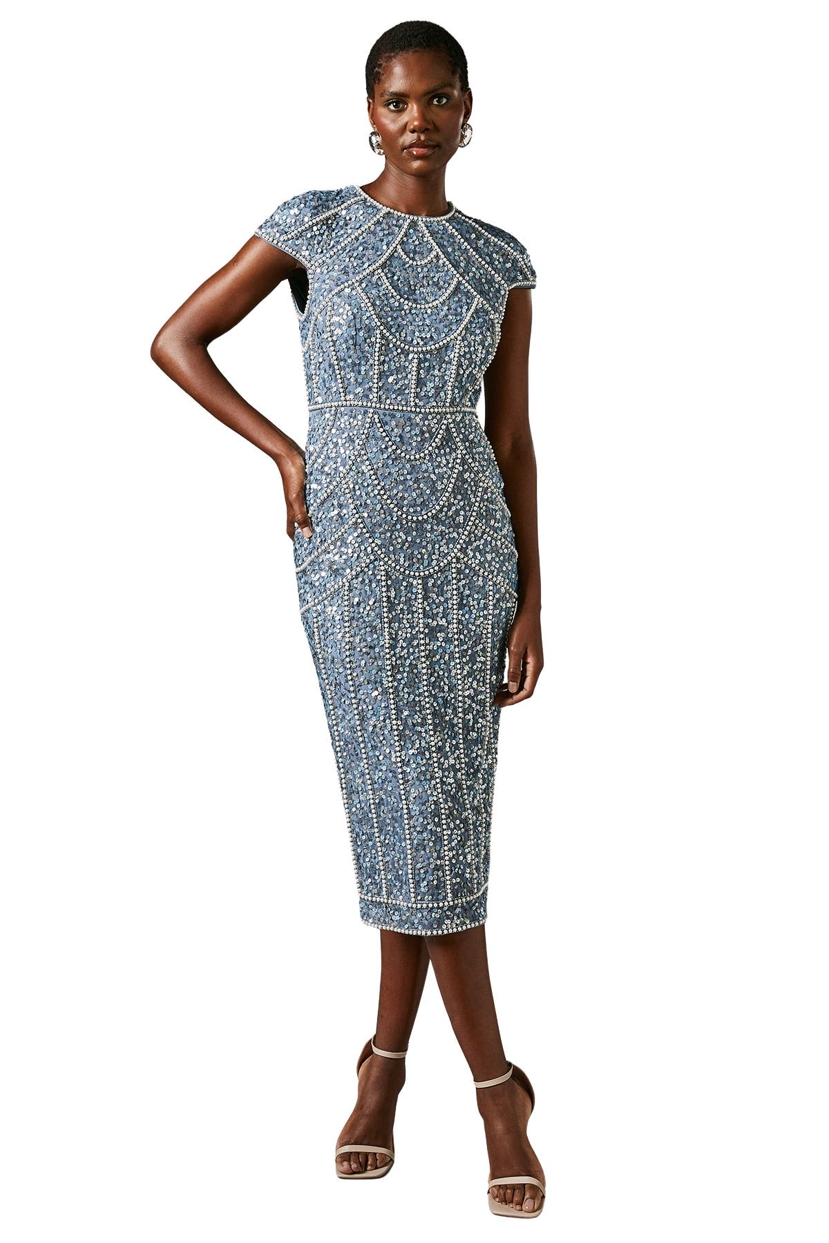 Embellished Pencil Dress - image 3