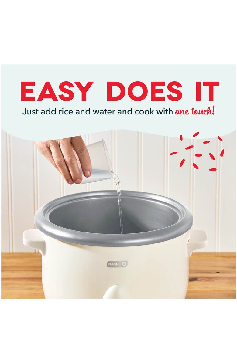 Dash Family Rice Cooker, Alternate, color, Cream