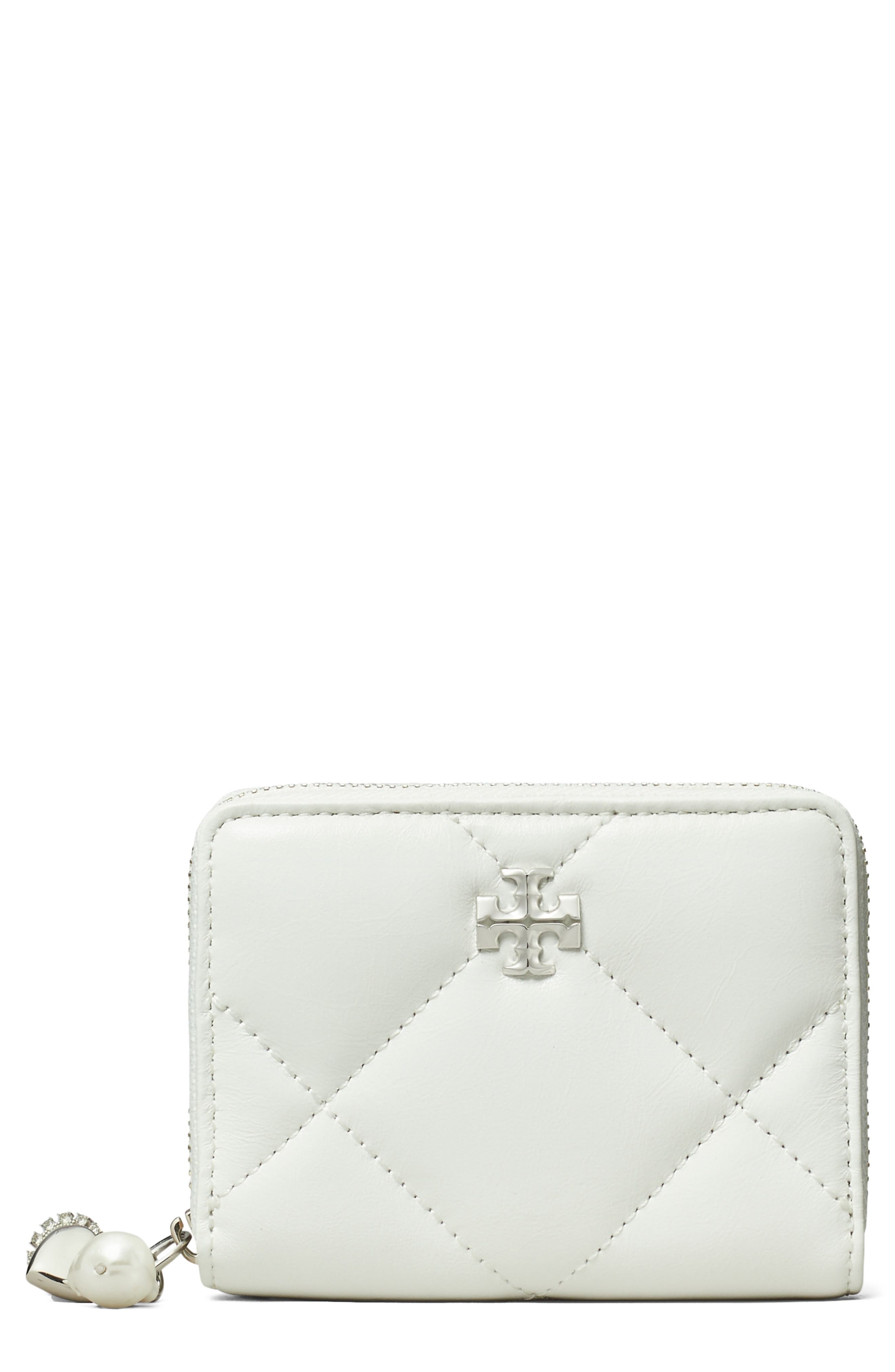 Kira Diamond Quilted Leather Zip Wallet