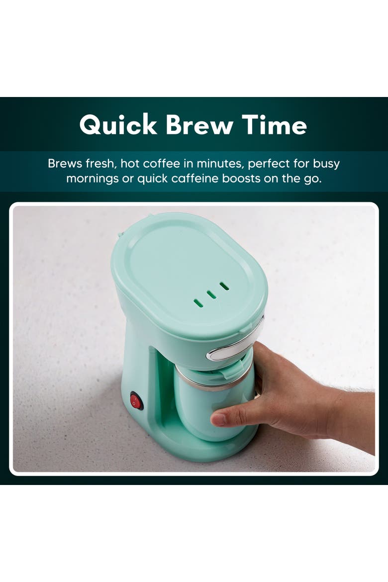 Personal Single-Serve Coffee Maker, Alternate, color, Green