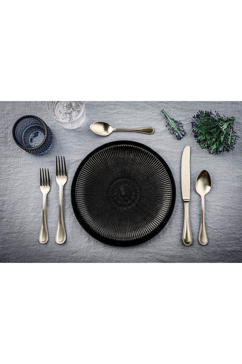 Perla Flatware Set - 20 Pieces, Alternate, color, Ice Champagne
