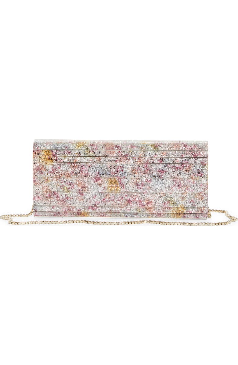 Jimmy Choo Sweetie Glitter Acrylic Clutch, Alternate, color,