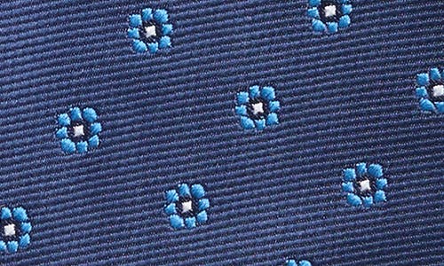 Tom Baine Floral Jacquard Tie In Blue