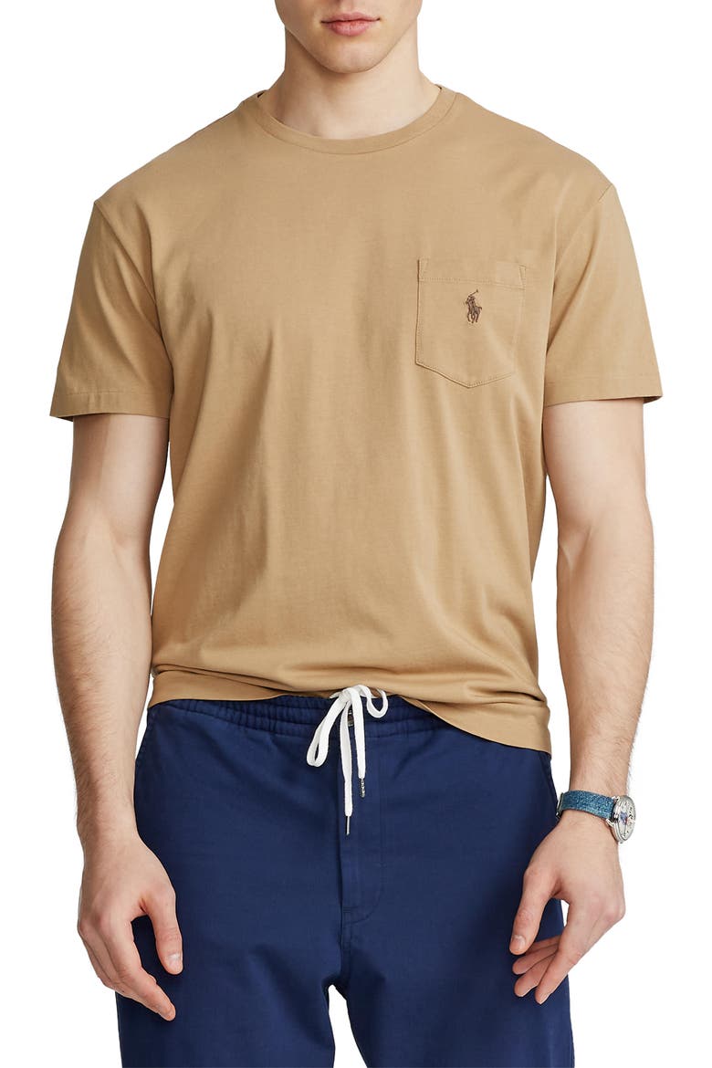Jersey Pocket T-Shirt, Main, color, LUXURY TAN